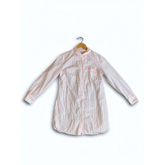 Victoria’s Secret Pink Stripe Pajama Sleep Shirt Small Coquette Loungewear - Picture 9 of 13
